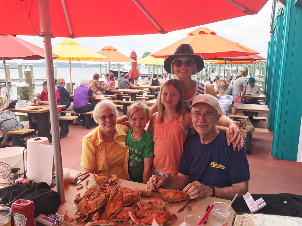 A Blue Crab feast is always in order when visiting Maryland! -Kent Island, MD