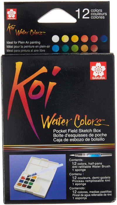Koi Water Colors with Brush