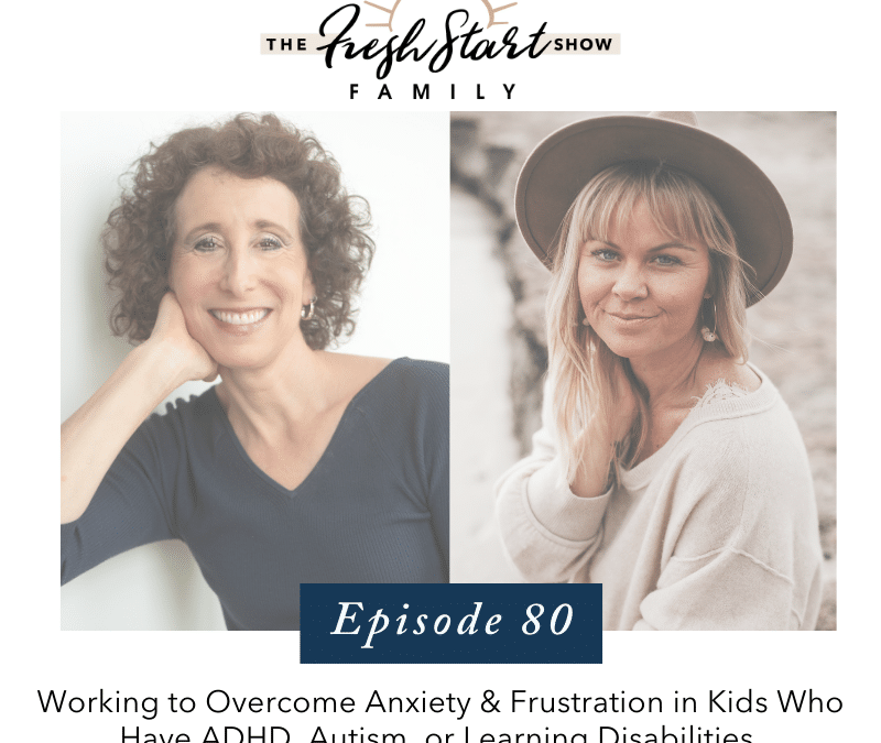 Ep. 80 – Working to Overcome Anxiety & Frustration in Kids Who Have ADHD, Autism, or Learning Disabilities with Dr. Sharon Saline