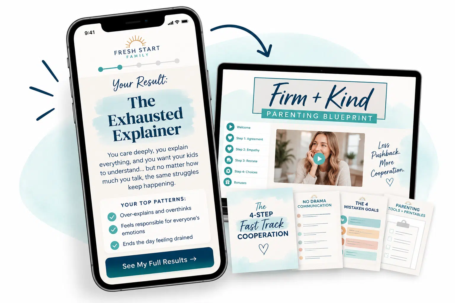 Fresh Start Family Quiz Results Mockup